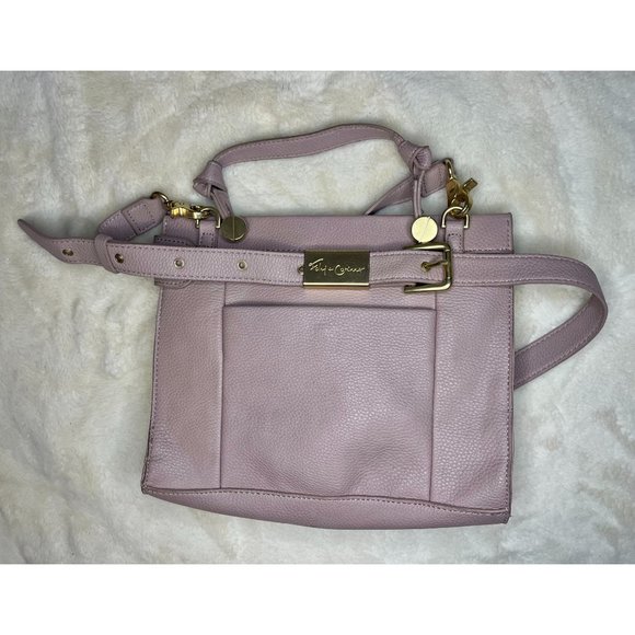 Foley + Corinna Violet Blush Vegan Leather Dione Satchel Petite Purse - Picture 1 of 8